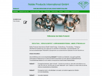 nobleproducts.de Webseite Vorschau
