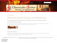 ofenstudio-duenker.de Webseite Vorschau