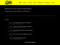 wasserball-dresden.de Webseite Vorschau