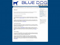 bluedogwebservices.com Webseite Vorschau