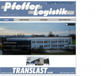 pfeffer-logistik.de Webseite Vorschau