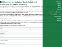 praeger-haustechnik.de Webseite Vorschau