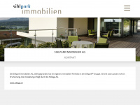sihlparkimmobilien.ch Webseite Vorschau