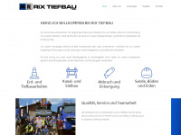 rix-tiefbau.de Webseite Vorschau