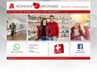 ronhof-apotheke.de Webseite Vorschau
