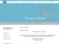 scheer-reisen.de Webseite Vorschau