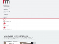 rm-werbedruck.de Webseite Vorschau