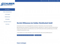 schueber-gmbh.de Webseite Vorschau