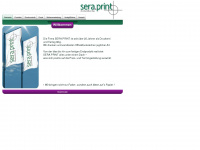 seraprint.de Webseite Vorschau
