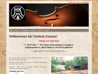 tonholz-kreuzer.de Webseite Vorschau