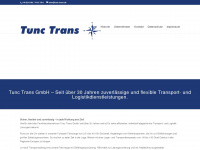 tunc-trans.de Webseite Vorschau