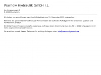 warnow-hydraulik.de Webseite Vorschau