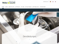 weber-leucht.com Webseite Vorschau