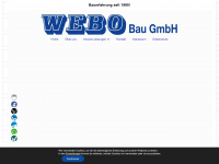 webo-bau.de Webseite Vorschau