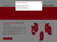 blutspende-basel.ch Webseite Vorschau