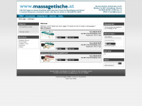 massagetische.at Webseite Vorschau