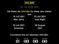 uhu-bar.ch Webseite Vorschau