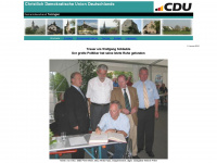 cdu-teningen.de Webseite Vorschau