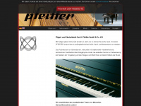 pfeiffer-pianos.com Webseite Vorschau