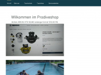 tauchenprodive.ch Webseite Vorschau