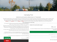 campingtirol.at Webseite Vorschau