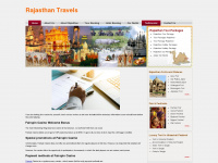rajasthan-travels.com Webseite Vorschau