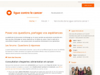 forumcancer.ch Webseite Vorschau