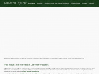 unicorn-spirit.ch Webseite Vorschau