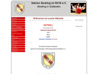 bowling-suedbaden-online.de Webseite Vorschau