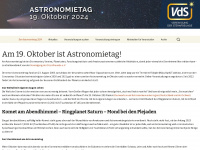 astronomietag.de Webseite Vorschau