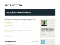 secsnotizen.wordpress.com Webseite Vorschau