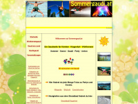 sommergaudi.at Webseite Vorschau