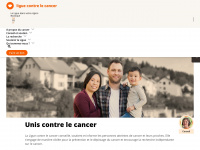liguecancer.ch Webseite Vorschau