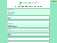 Ephemeraweb.org