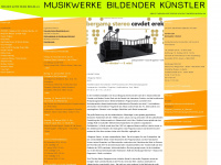 musikwerke-bildender-kuenstler.de Webseite Vorschau