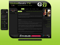 globalbeats.fm Webseite Vorschau