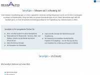sensalpin.ch Webseite Vorschau