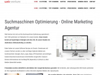 web-venture.at Webseite Vorschau