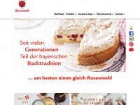 rosenmehl.de Webseite Vorschau