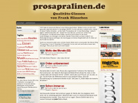 prosapralinen.de Webseite Vorschau