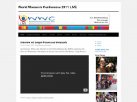 worldwomensconference.wordpress.com Webseite Vorschau
