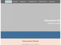 discochart-buende.de Webseite Vorschau