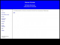 heiner-kuecker.de Webseite Vorschau