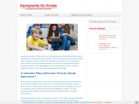 handytarife-kinder.de Webseite Vorschau