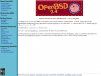 openbsd.org Webseite Vorschau