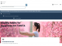 tanita.de Webseite Vorschau
