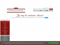banknoten.de Webseite Vorschau