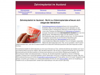 zahnimplantat-ausland.de Webseite Vorschau