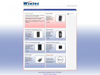 wintec-gps.de Webseite Vorschau
