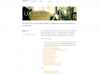 uxcafe.de Webseite Vorschau
